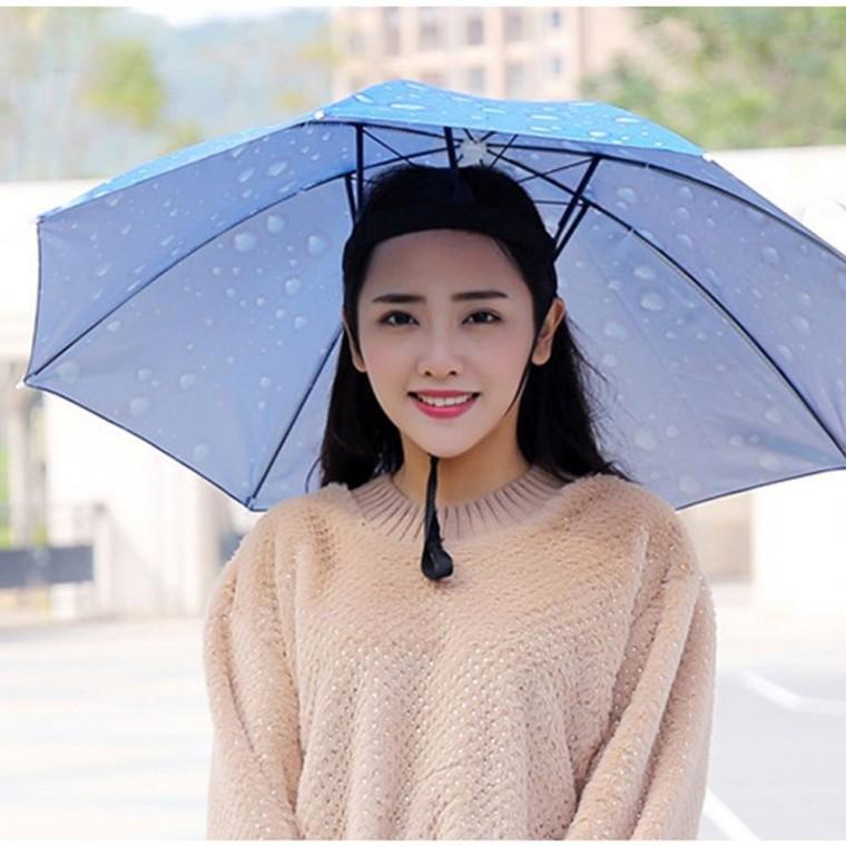 튼튼한 모자우산 낚시 캠핑 해루질 햇빛가리개 머리 우산