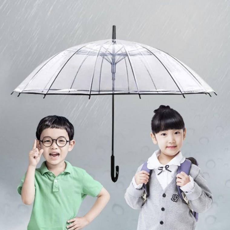 튼튼한 우산 비닐 골프 투명 초등학생 어린이 장 가벼운