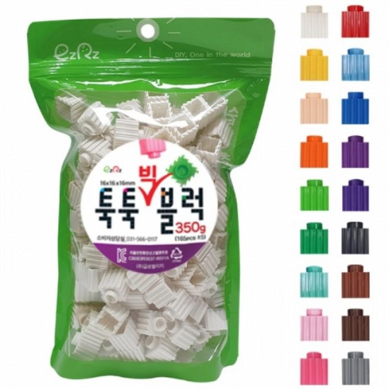 글로벌이지 뚝딱 툭툭 빅블럭 리필 블록놀이 16mm 검정