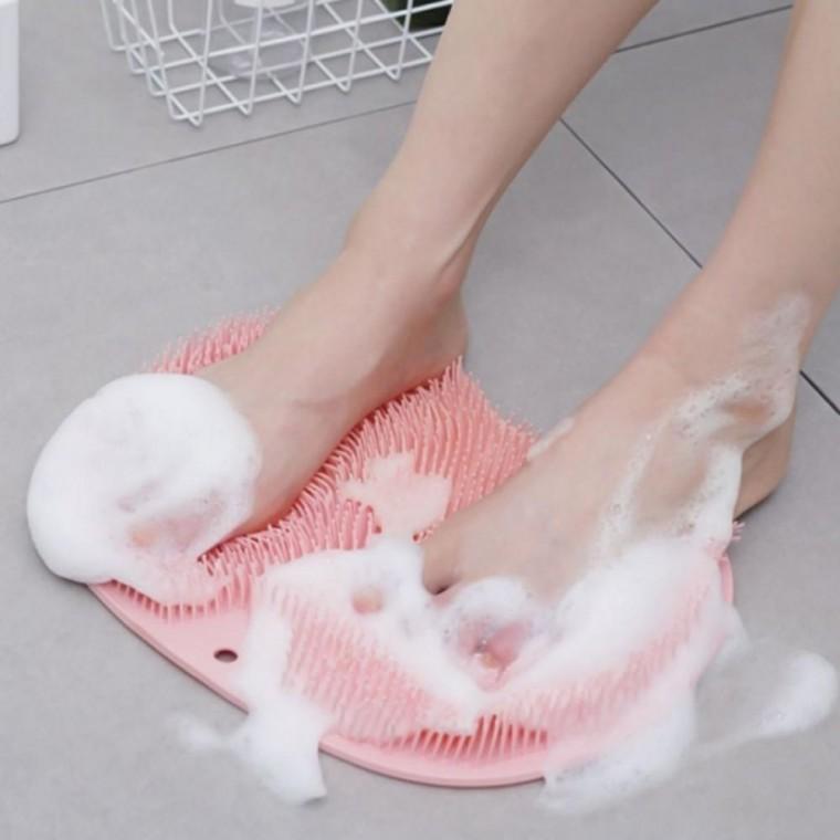 풋브러쉬 매트 발 실리콘 세척 발바닥 등밀이 샤워