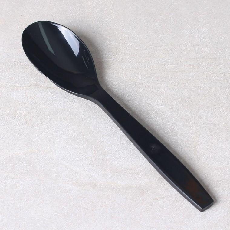 국산 일회용스푼 170mm 블랙 1500개 업소용 개별포장