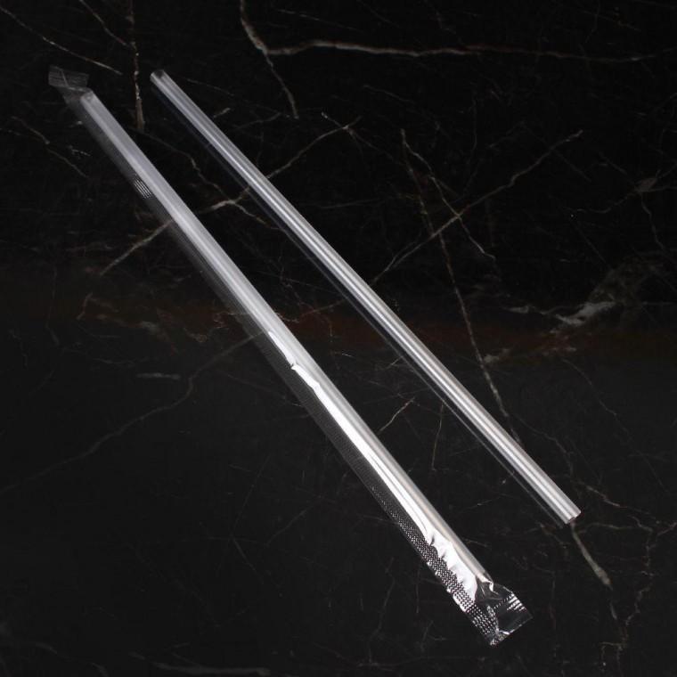 플라스틱 빨대 스트로우 7.0mmX250mm 개별포장 500개