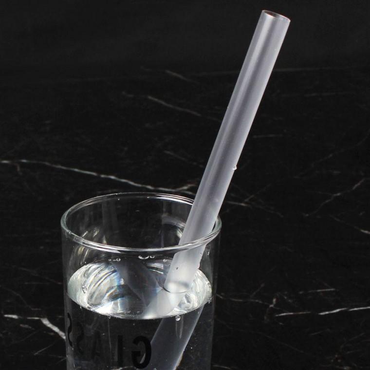 일회용 플라스틱 빨대 스트로우 12X250mm 벌크 200개