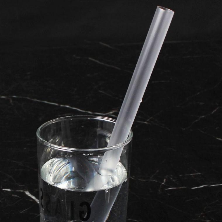 일회용 플라스틱 빨대 스트로우 12X250mm 벌크 200개