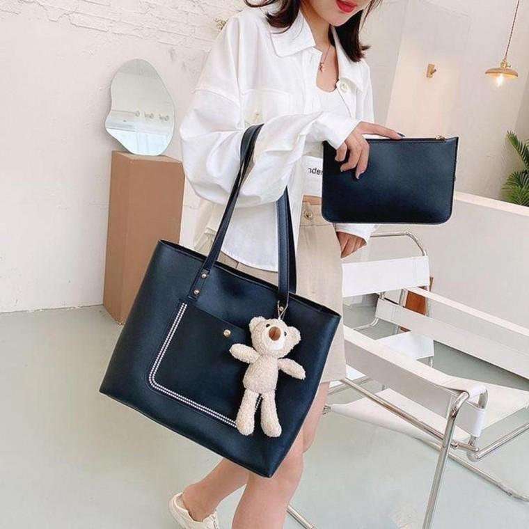 파우치 포함 스티치 ELG054 bag 패션잡화 패딩 구름백