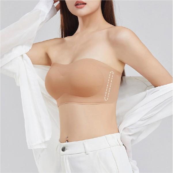[지앤지] 부드럽고 우아한 텐션업 볼륨업 끈없는 오프숄더 브라 웨딩