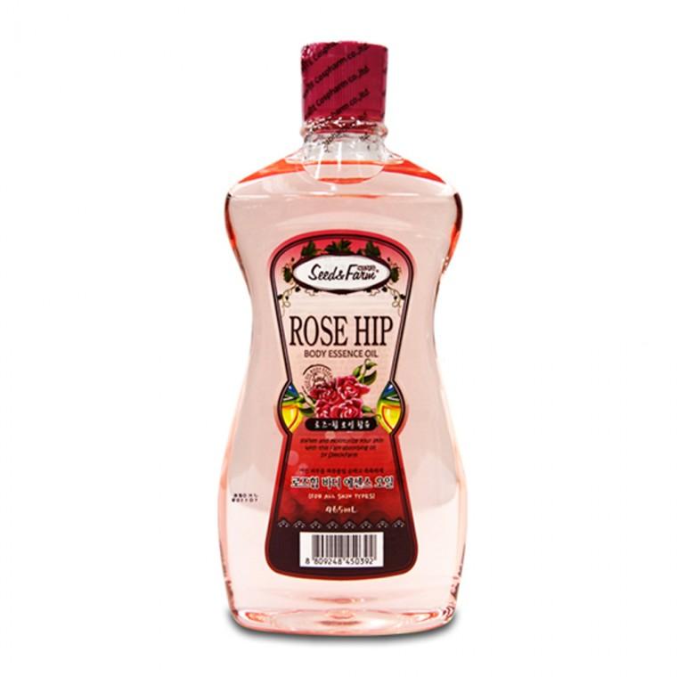 씨드앤팜 바디오일 마사지 465ml 로즈