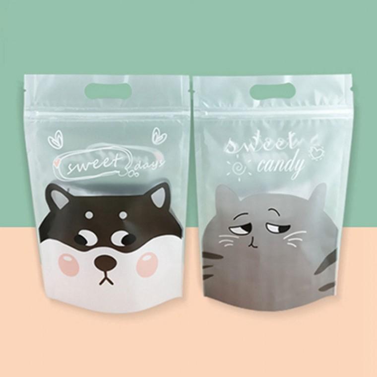 강아지 고양이 포장용 지퍼파우치 50매