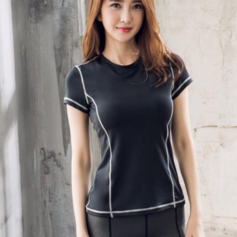 요가복 반팔티 여성 레쉬가드 운동복 쿨 가벼운