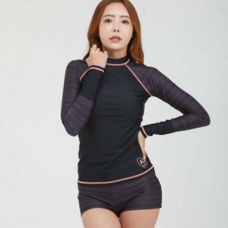 여성 래쉬가드 반바지 세트 수영장 소프트 4종