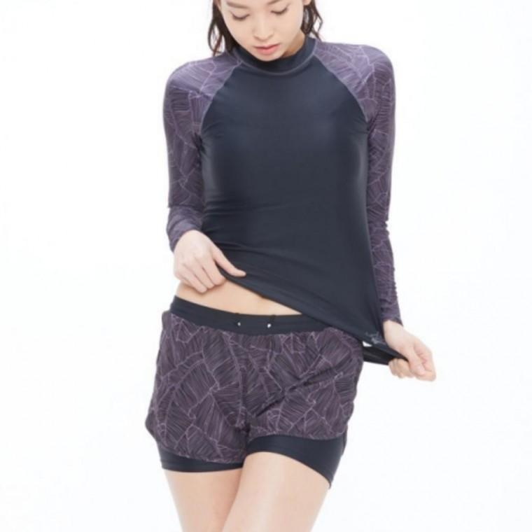 래쉬가드 세트 여성 수영복 반바지 워터파크 2종
