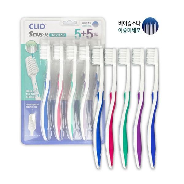 크리오 센스R 이중미세모 10개입 -TJ 칫솔 양치질 양치 미세모 미세모칫솔 크리오 크리오칫솔 세안용품