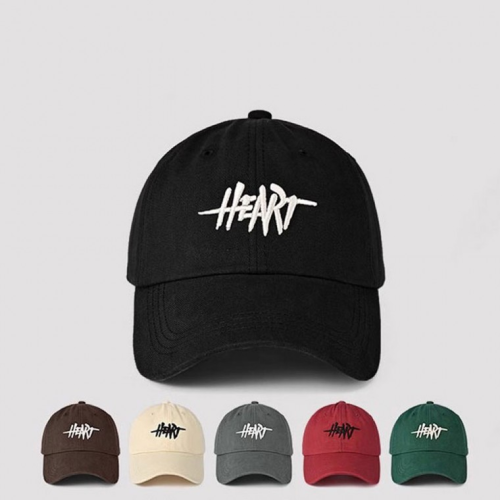 HEART 캡모자 야구모자 남여공용 모자 캡 골프 등산 남자 여자 사계절 여성