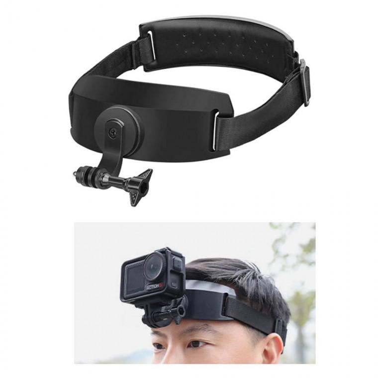 액션캠 헤드 마운트 쿠션내장 밴드 머리 헬멧 착용 핸즈프리 1인칭 촬영 거치대 고프로 오즈모 Insta360