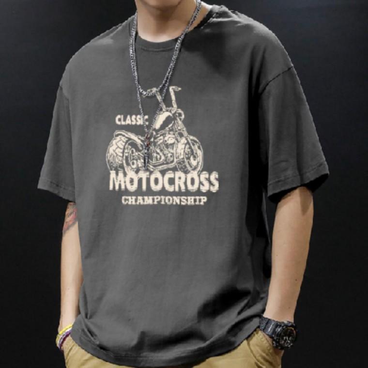 남자 순면 빅사이즈 박스티 반팔 오버핏 레터링 티셔츠