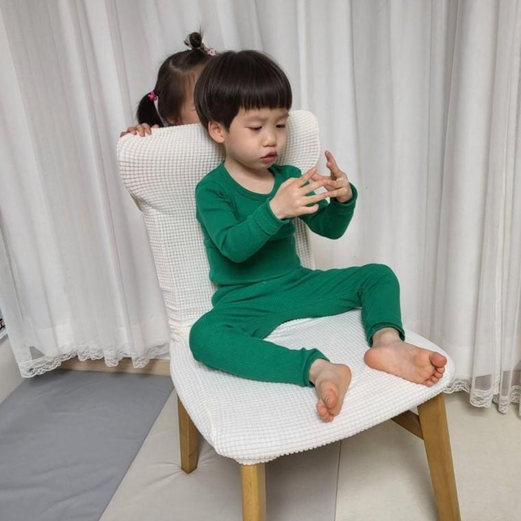 식탁의자 리폼 천갈이 커버 아이보리 자천 자리폼 덮개 의자리폼