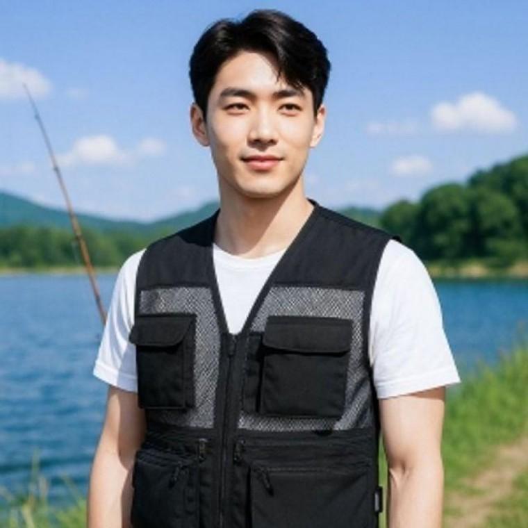EAS 초경량메쉬레저조끼XL낚시등산작업용조끼