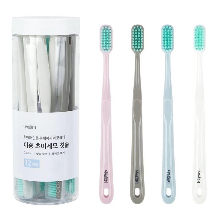 이중 초미세모 칫솔 12개입