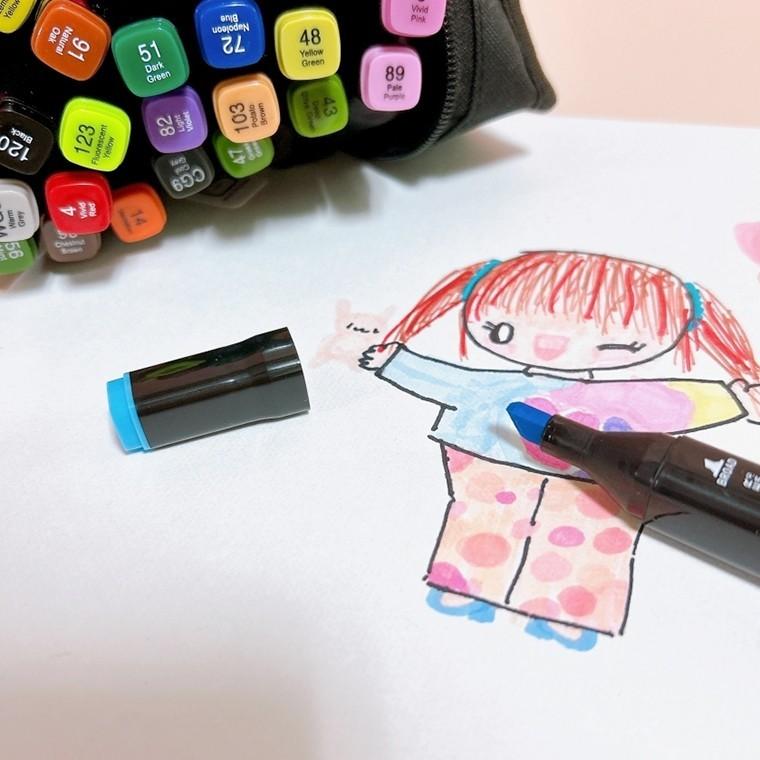 30색 마카펜 학교 미술 드로잉 그림 그리기