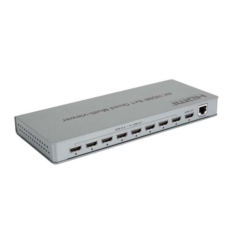 4K 30HZ HDMI 화면 분할기 8 Input 1 Output 멀티뷰어 노트북 DVD 데스크탑 블루레이 디스플레이