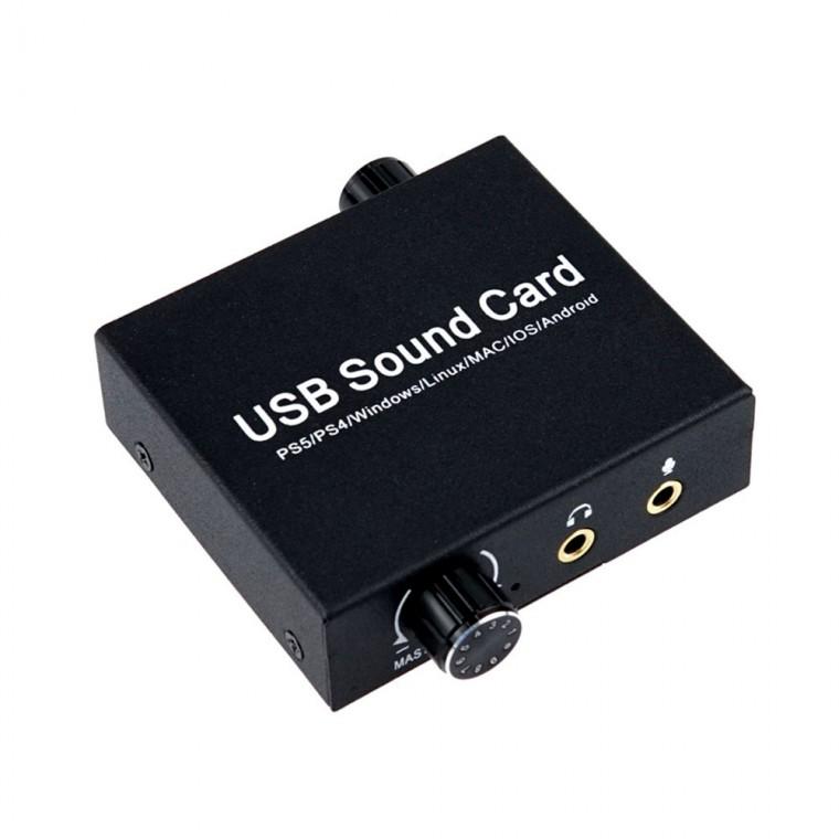 USB C타입 사운드 카드 오디오 컨버터 PC 노트북 데스크탑