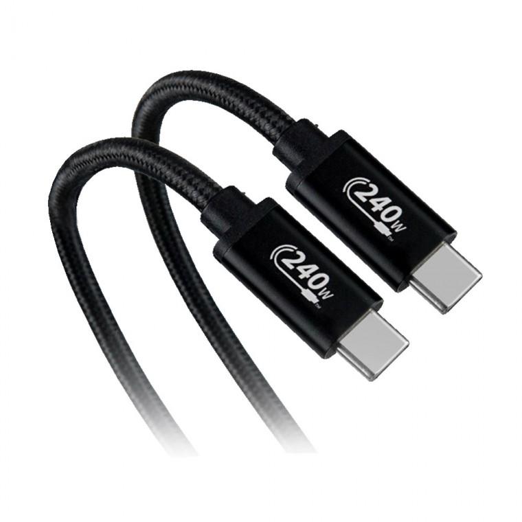 USB C타입x2 케이블 1m 240W 48V 5A PD 스마트폰 노트북 고속충전 데이터전송