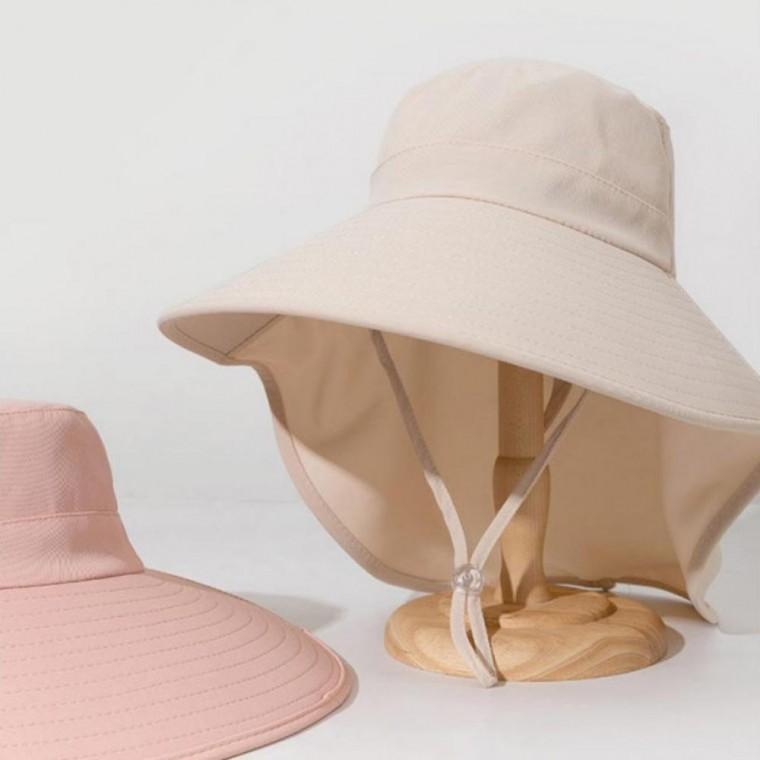아쿠아 캡 모자 여성 물놀이 UV 와이드 초경량
