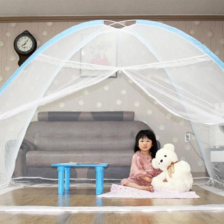 원터치 모기장 방충망 텐트형 거실 침대 4인용