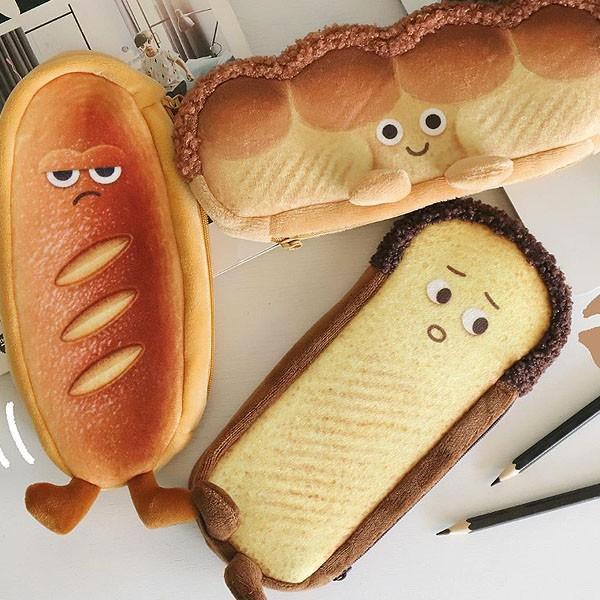 브레드 빵 필통 신학기 선물 준비물 연필통 연필케이스 커플템 빵형제 식빵 파우치
