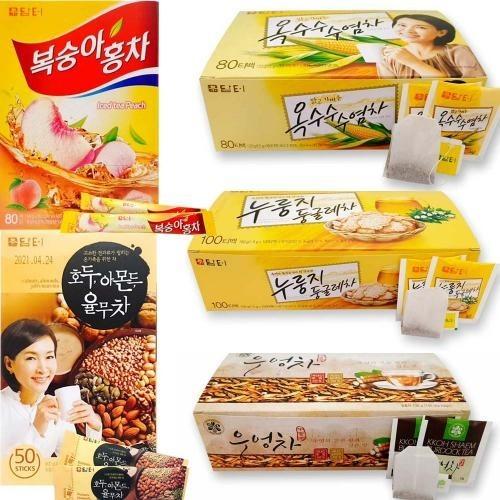 담터 율무차 복숭아홍차 레몬홍차 레몬에이드 둥굴레차 우엉차 옥수수수염차 홍차