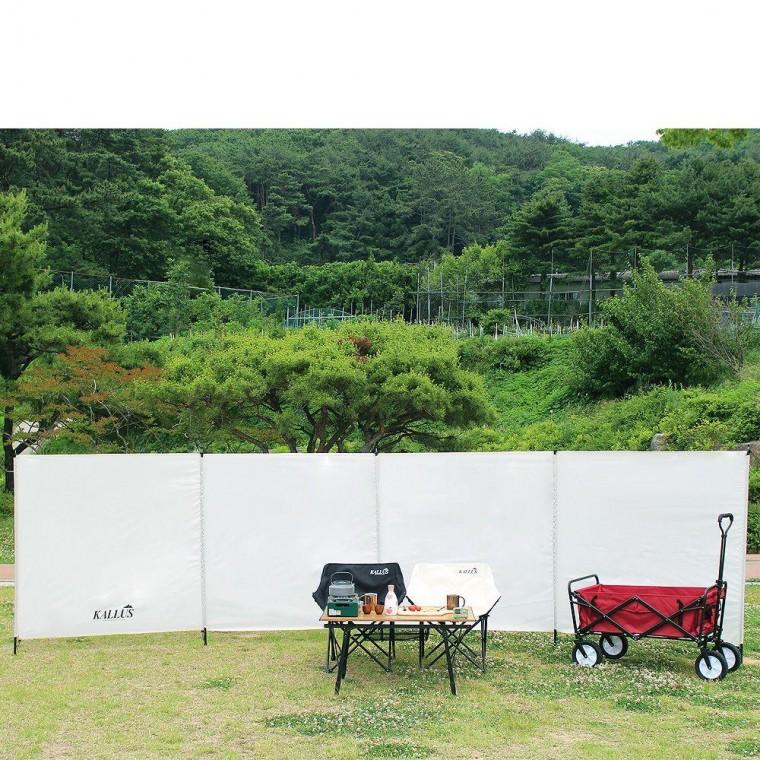 캠핑 윈드스크린 5면 바람막이 가림막 사생활보호 블랙코팅