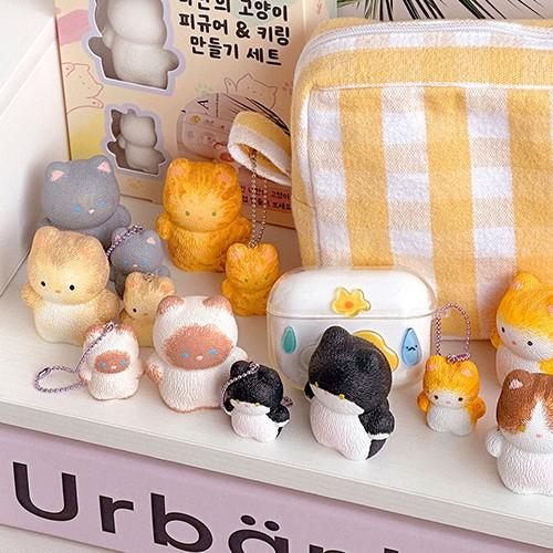 DIY 고양이 피규어 키링