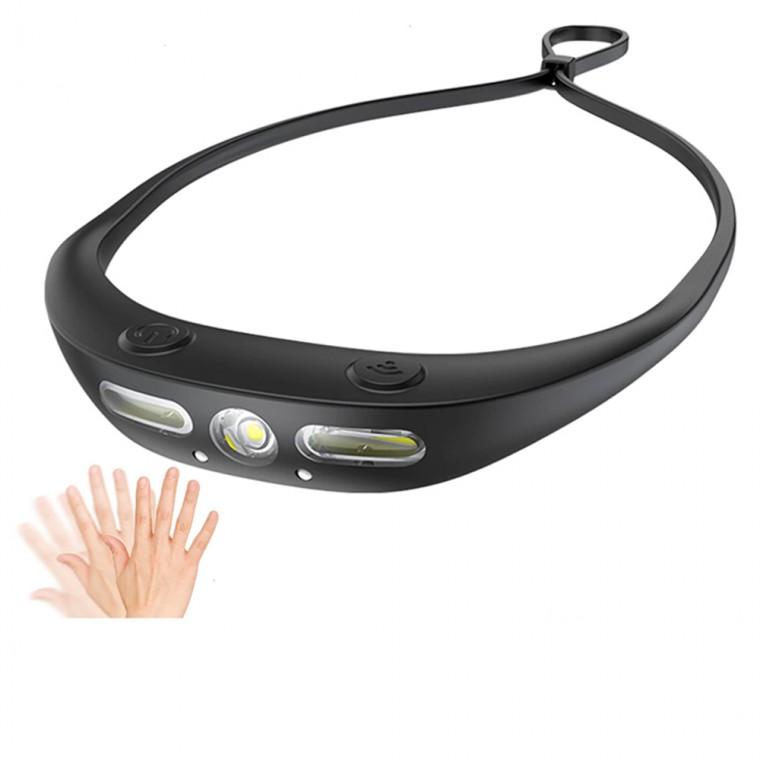 USB 충전식 LED 헤드 램프 모션 센서 캡 라이트