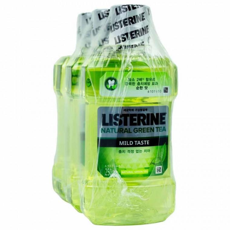 리스테린 액 내추럴 그린티 마일드 250ml 3개입(700358)