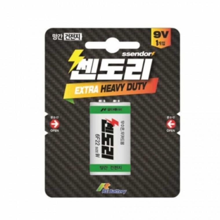 망간전지 9V 네모난배터리 네모난건전지 9V밧데리 네모배터리