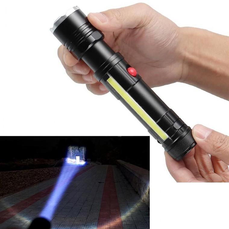 LED 줌 COB 랜턴 캠핑 작업등 손전등 후레쉬 자석