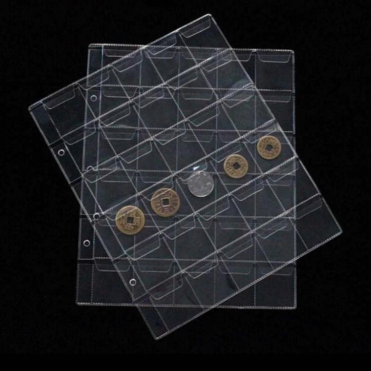 코인홀더 페이지 30포켓 돈 지폐 노트 컬렉션 소재