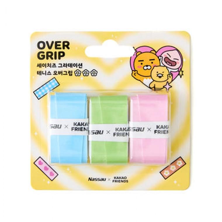 카카오프렌즈 세이치즈 그라데이션 테니스 오버그립 파스텔 3P 세트