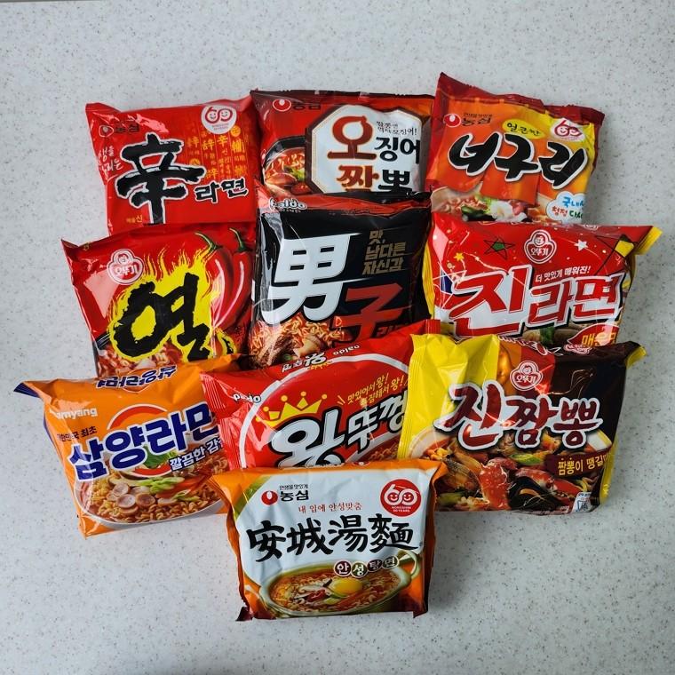 한국인들에게 사랑받는 봉지라면 10종
