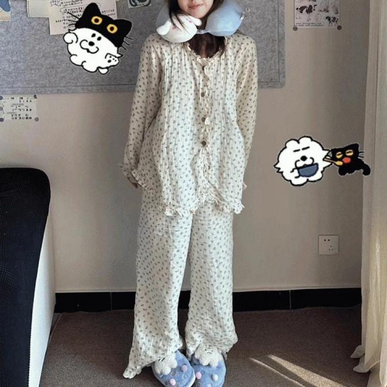 잠옷/홈웨어 러블리 오키드 파자마세트