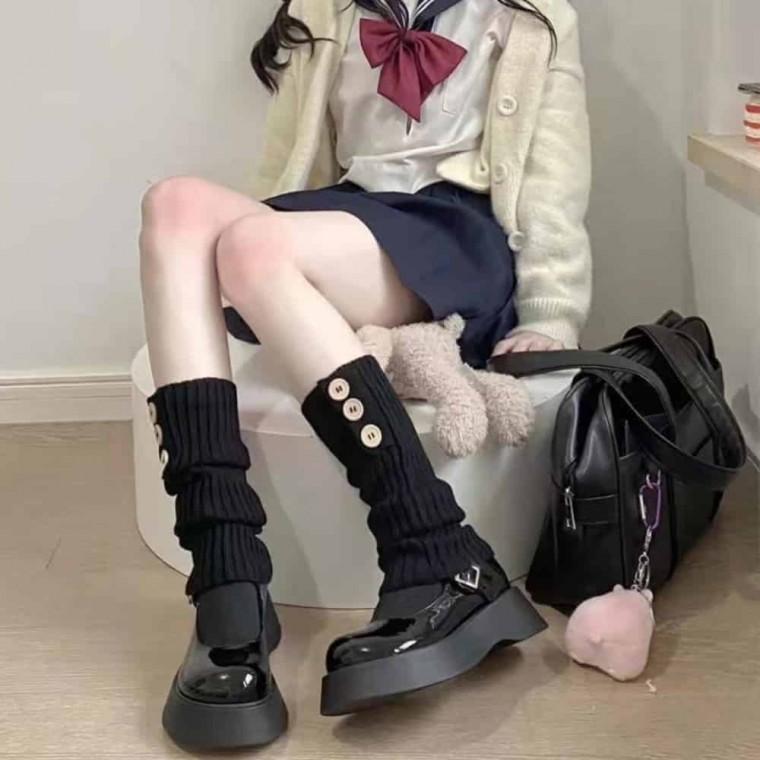 원쁠원 단추 다리워머 방한발토시 종아리워머 부츠컷레그워머 등산레그워머