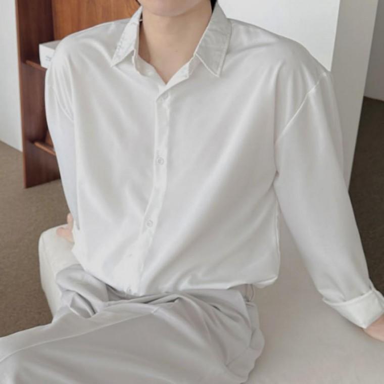 기본 셔츠 남성 긴팔 남방 심플 베이직