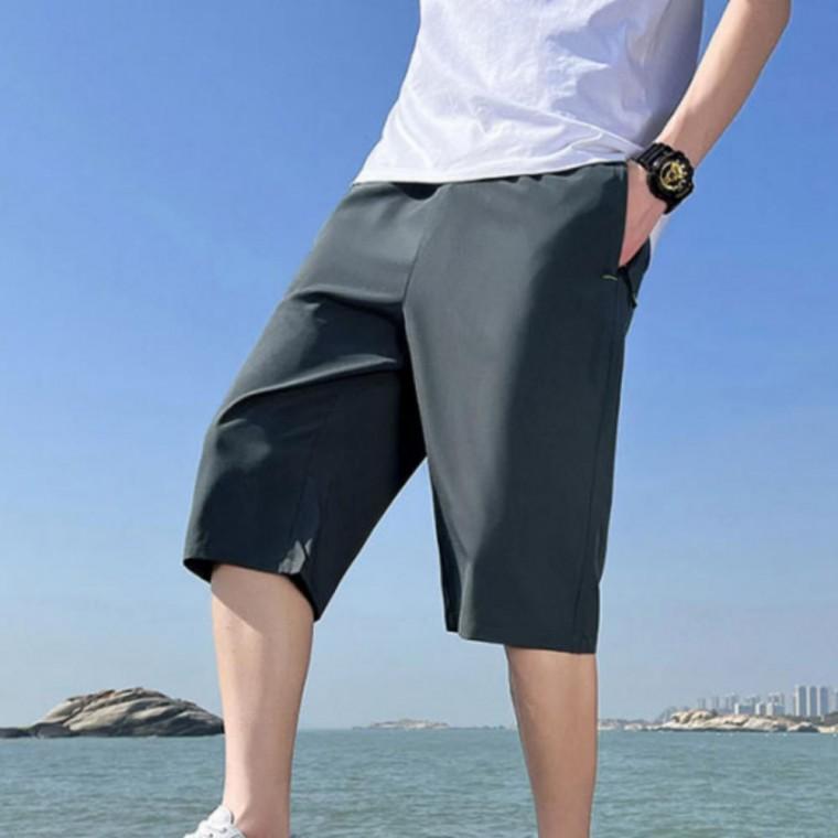 쿨링 반바지 남자 밴딩 7부 드라이 데일리