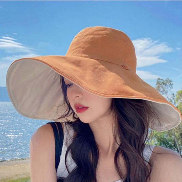 챙넓은 벙거지 모자 버킷햇 여성 휴양지 비치