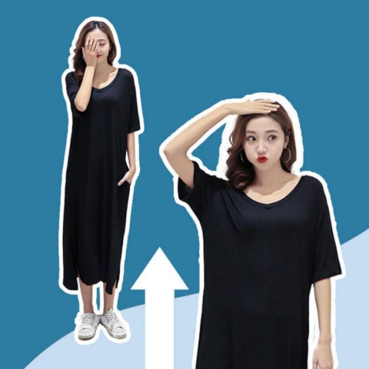반팔 원피스 여성 홈웨어 오버핏 편한 데일리룩