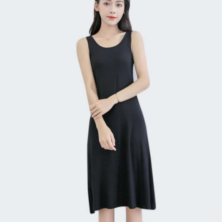 민소매 원피스 여성 무지 이너 심플 베이직