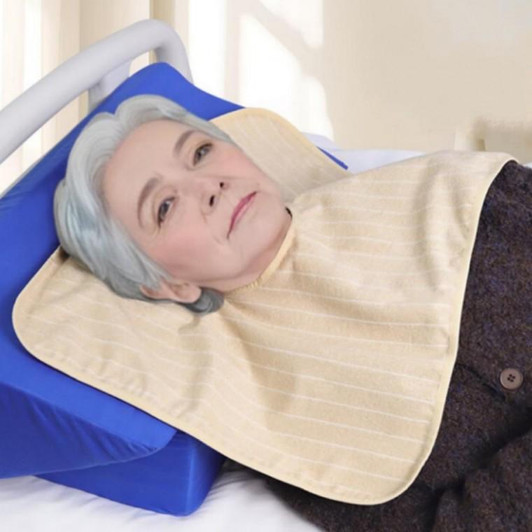 간병 턱받이 노인 환자 어르신 방수 침