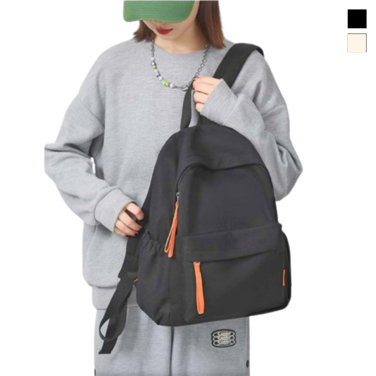 포인트 베이직 무지 칼라스트랩 대학생백팩 직장인백팩
