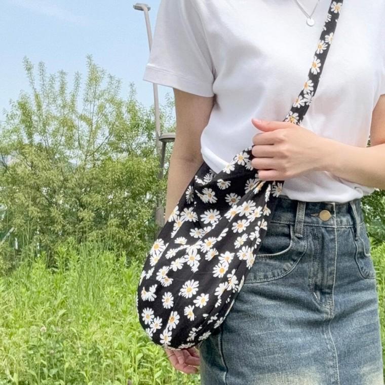 BR L01 플라워 에코백