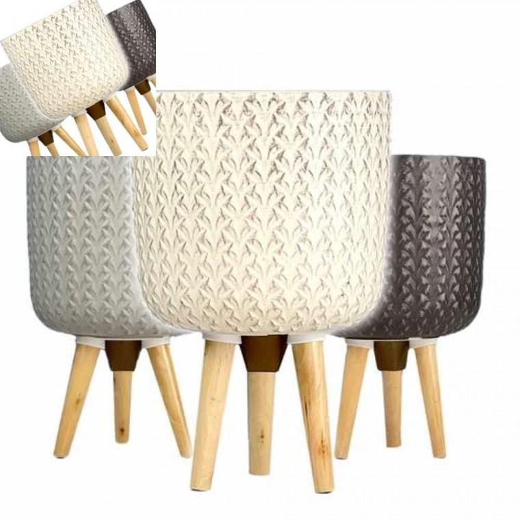 삼발이 파인 화분 25x40cm 개업화분 장식화분 카페화분 매장화분